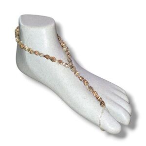 Cowrie shell barefoot sandals
